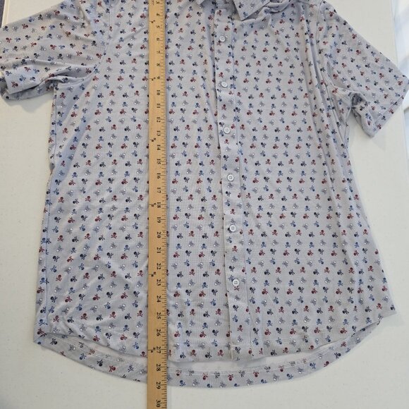 Johnston Murphy XC4 Shirt Skull and Cross Bone Performance Golf Mens Large NEW - Picture 11 of 11